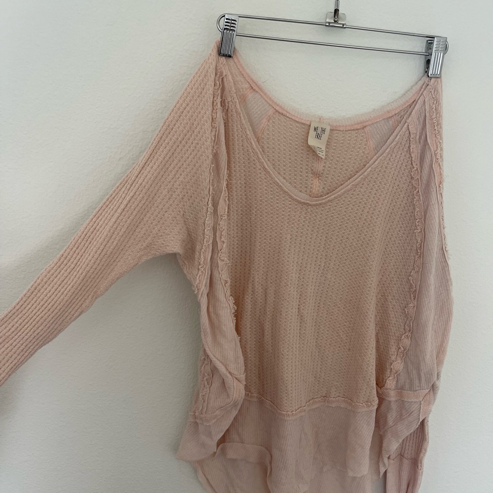 We the Free. Cream long sleeve tunic top